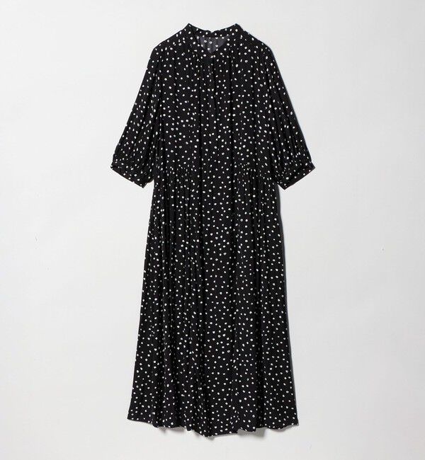 UNITED ARROWS green label relaxing「サテン ギャザー ショートスリーブ ワンピース 2」|ワンピース|その他1