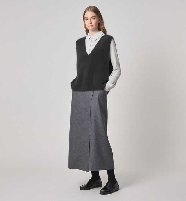 STEVEN ALAN「＜Steven Alan＞オーストラリアンウール ミックス ニットベスト」|ベスト・ジレ|