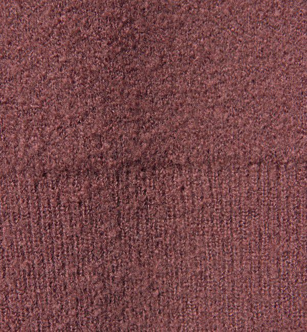 MONKEY TIME「プレーティング クロップド Vネック ニット」|ニット・セーター|