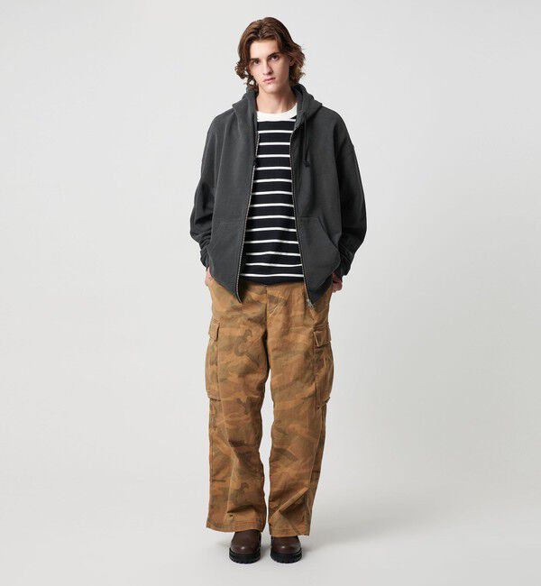 MONKEY TIME「ピグメント プリント カーゴ パンツ -セットアップ対応-」|チノ|