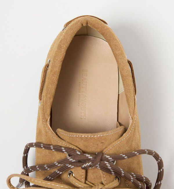 BEAUTY&YOUTH UNITED ARROWS「3WAY デッキシューズ ベージュ」|デッキシューズ|