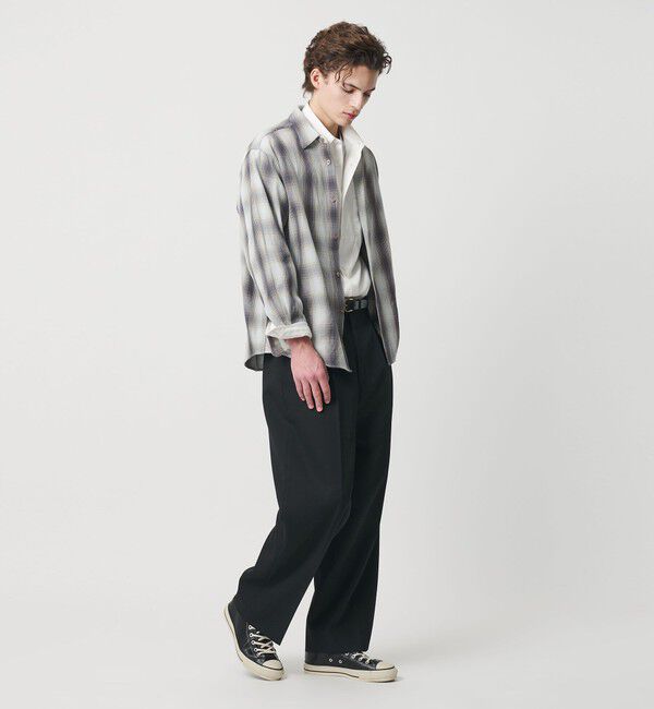 BEAUTY&YOUTH UNITED ARROWS「ドライ ネル オンブレ レギュラーカラー シャツ GRANDE型」|シャツ・ブラウス|