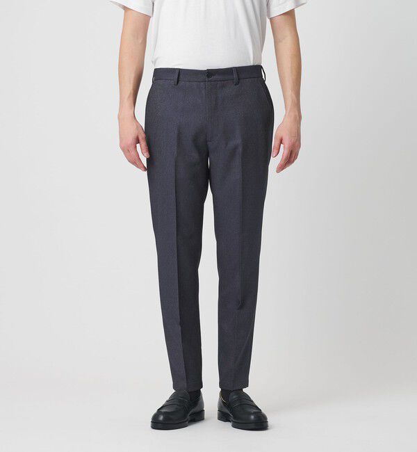 BEAUTY&YOUTH UNITED ARROWS「【WEB限定 WARDROBE SMART】デニムライク ノープリーツ パンツ」|スラックス|