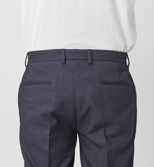 BEAUTY&YOUTH UNITED ARROWS「【WEB限定 WARDROBE SMART】デニムライク ノープリーツ パンツ」|スラックス|