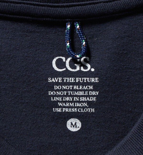 California General Store「＜CGS.＞オーガニック コットン ロングスリーブ ロゴ Tシャツ」|Tシャツ・カットソー|