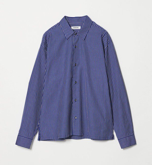 MONKEY TIME「コットン クロップド シャツ」|シャツ・ブラウス|NAVY