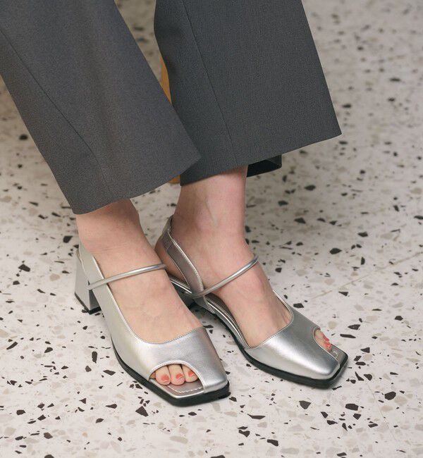 BEAUTY&YOUTH UNITED ARROWS「オープントゥ バックストラップミュール サンダル」|サンダル|