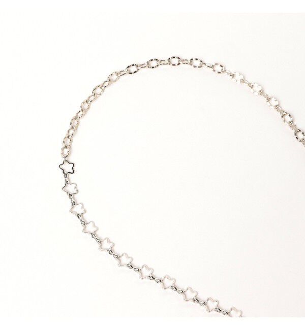 Ray BEAMS 「フラワー クロス ラリエット ネックレス」|その他|