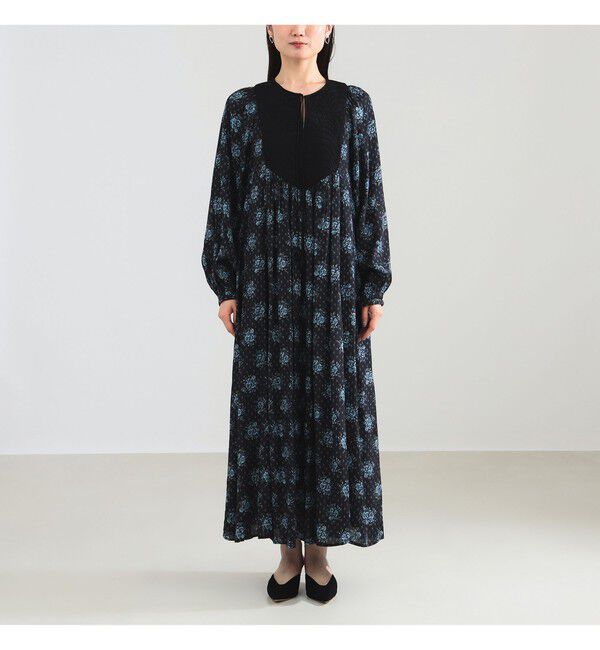 Demi-Luxe BEAMS 「ne Quittez pas / ポピープリント ヨーク ワンピース」|ワンピース|