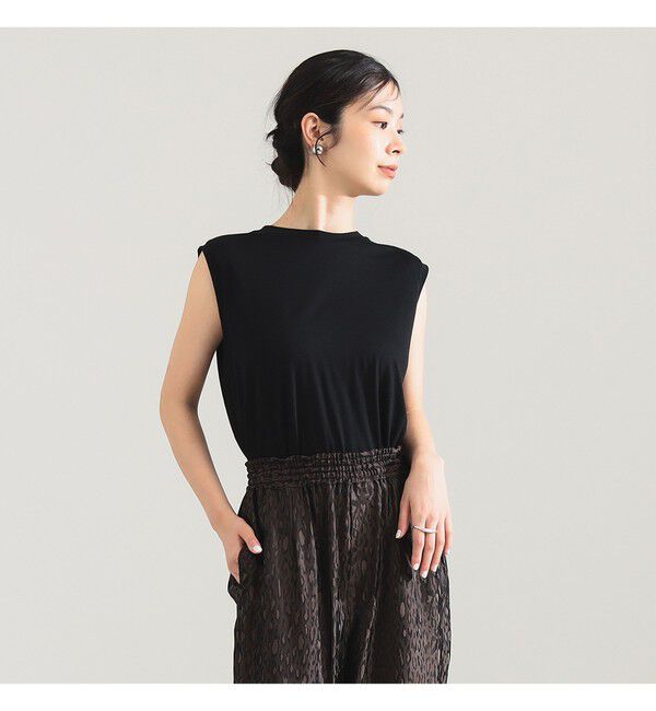 Demi-Luxe BEAMS 「ウォッシャブル ウール ノースリーブ Tシャツ」|Tシャツ・カットソー|