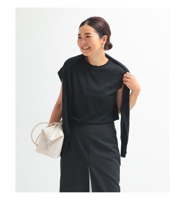 Demi-Luxe BEAMS 「ウォッシャブル ウール ノースリーブ Tシャツ」|Tシャツ・カットソー|