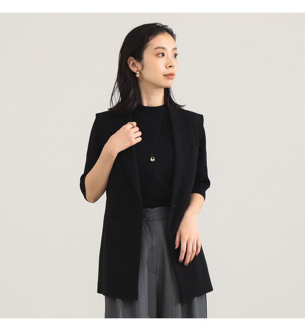 Demi-Luxe BEAMS 「トリアセ テーラードジレ」|ダッフルコート|