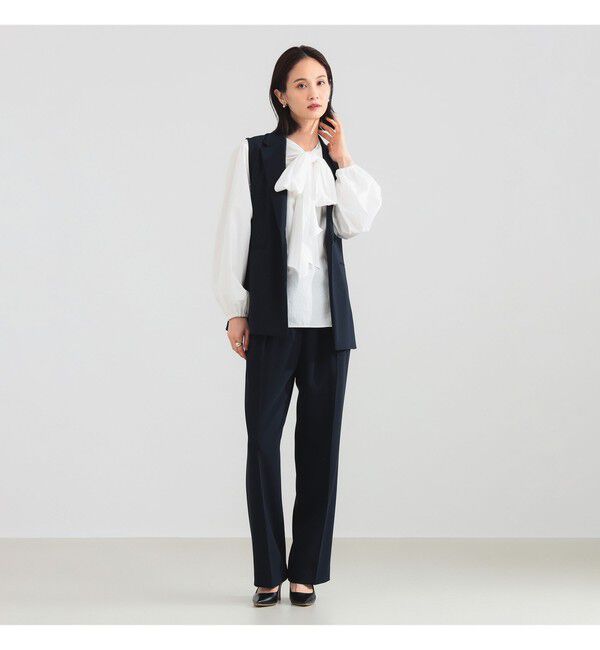 Demi-Luxe BEAMS 「トリアセ テーラードジレ」|ダッフルコート|