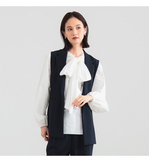 Demi-Luxe BEAMS 「トリアセ テーラードジレ」|ダッフルコート|