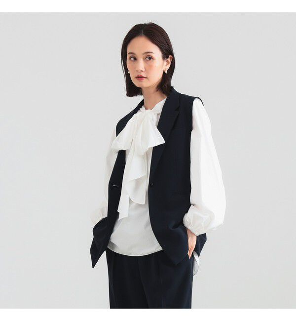 Demi-Luxe BEAMS 「トリアセ テーラードジレ」|ダッフルコート|