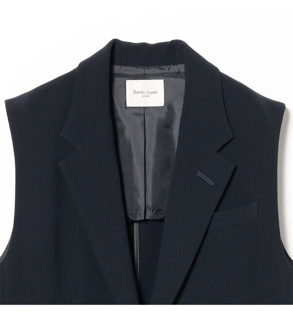 Demi-Luxe BEAMS 「トリアセ テーラードジレ」|ダッフルコート|