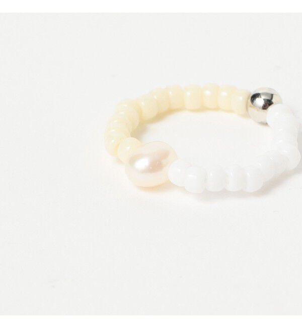 BEAMSBOY「淡水パール &times; ビーズ リング 2P」|その他|
