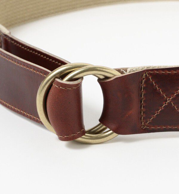 BEAMS PLUS「ARTS & CRAFTS / 別注 AGING W RING COMBI BELT」|ベルト|