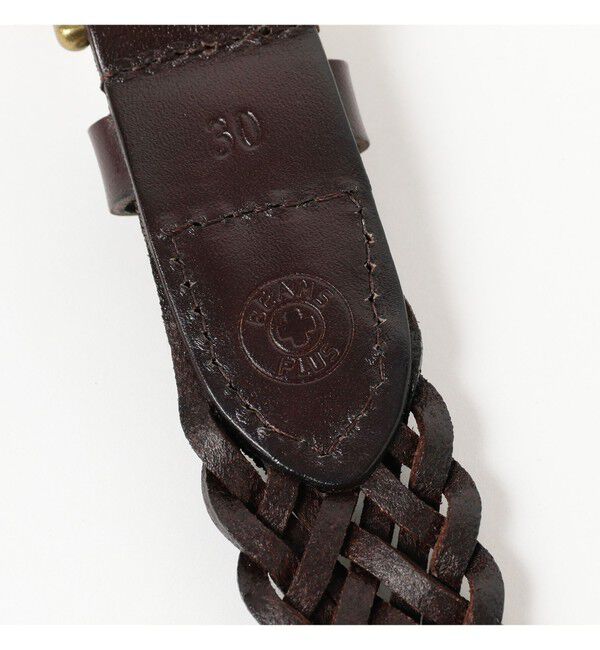 BEAMS PLUS「Leather Mesh Belt」|ベルト|