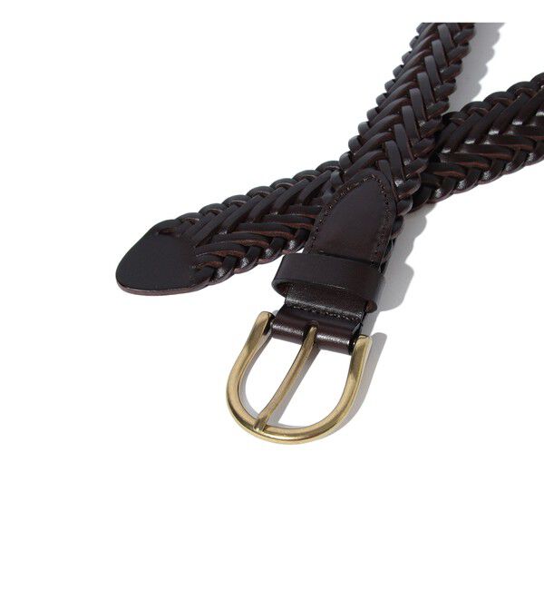 BEAMS PLUS「Leather Mesh Belt」|ベルト|