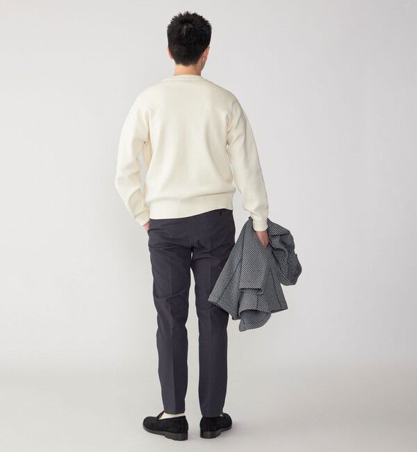 SHIPS「SHIPS: 〈手洗い可能・抗菌防臭〉14GG コットン スムース 長袖 ニット」|ニット・セーター|