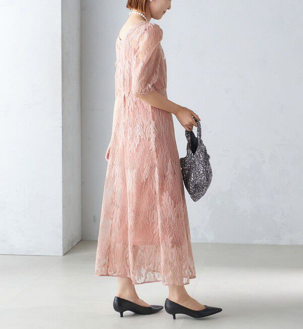 SHIPS for women「kaene:スパンコール 刺繍 ワンピース（セレモニー対応可）」|ワンピース|