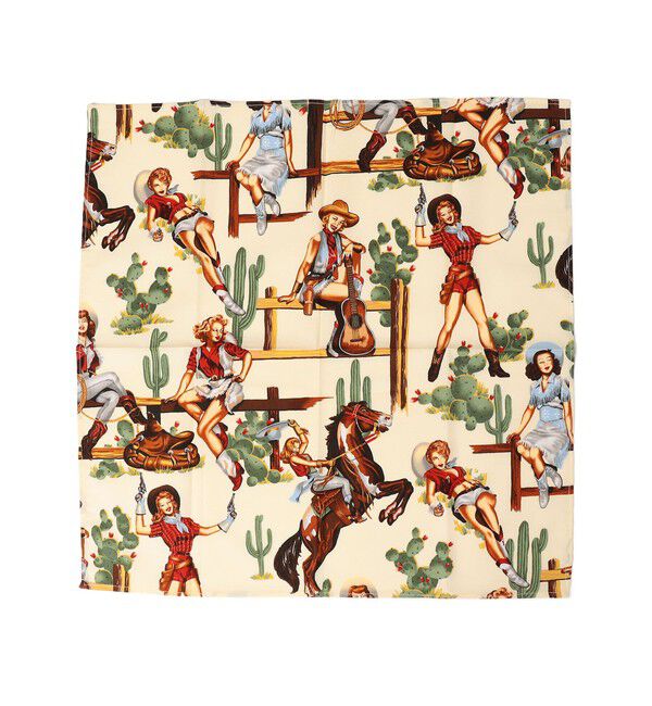 SHIPS for women「ROCKMOUNT:バンダナ」|バンダナ・スカーフ|ライトホワイト