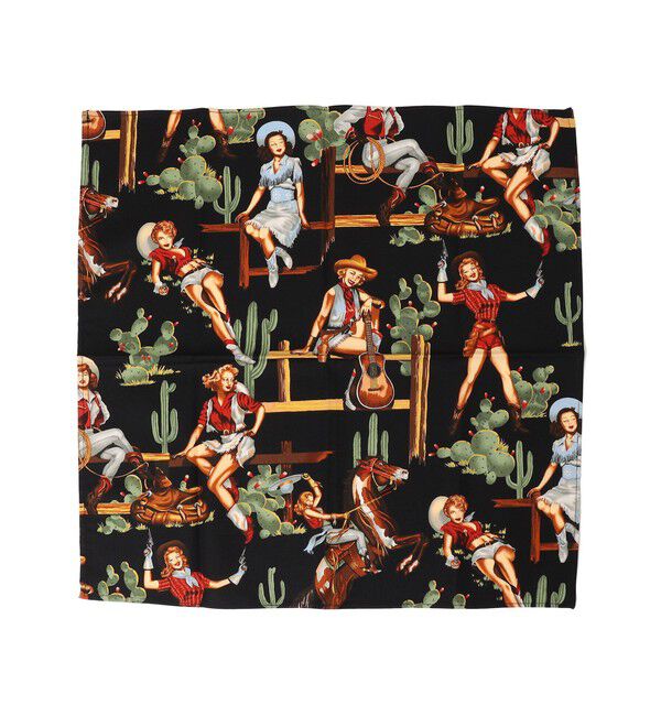 SHIPS for women「ROCKMOUNT:バンダナ」|バンダナ・スカーフ|ブラック