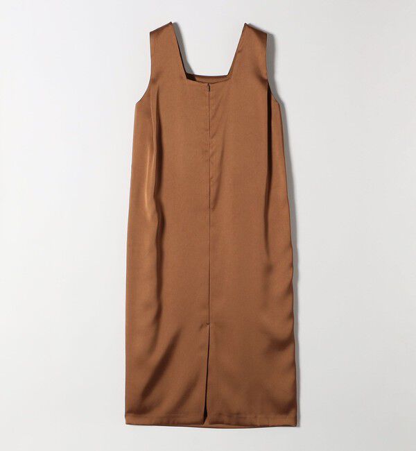 SHIPS any「SHIPS any:〈手洗い可能〉サテン スクエアネック ロング ワンピース」|ワンピース|