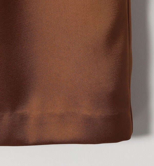 SHIPS any「SHIPS any:〈手洗い可能〉サテン スクエアネック ロング ワンピース」|ワンピース|