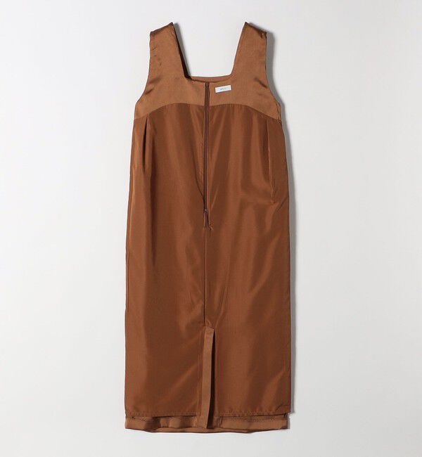 SHIPS any「SHIPS any:〈手洗い可能〉サテン スクエアネック ロング ワンピース」|ワンピース|