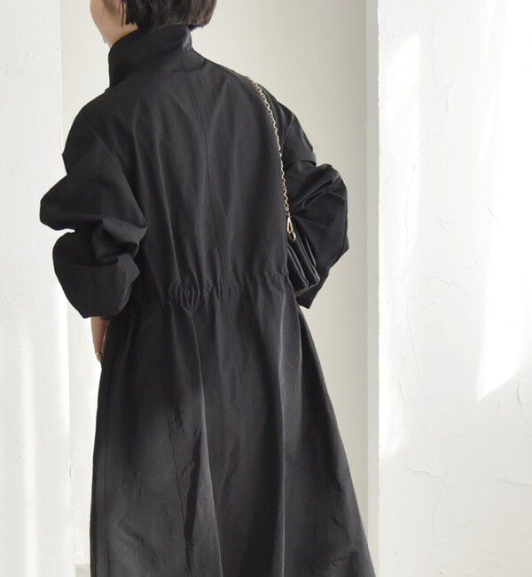 quaranciel「quaranciel:〈洗濯機可能〉ライト スタンドカラー ナイロン ロング コート」|その他|