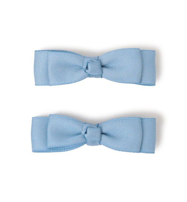 SHIPS KIDS「SHIPS KIDS:サテン リボン ヘアクリップ セット」|その他|サックスブルー