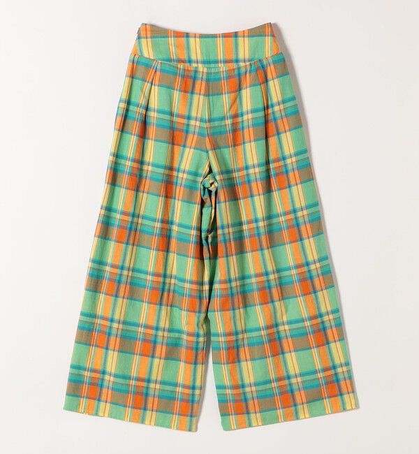 SHIPS any「SHIPS any:〈洗濯機可能〉マドラス チェック タック フレア パンツ」|その他|