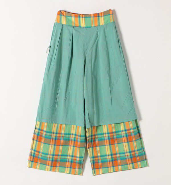 SHIPS any「SHIPS any:〈洗濯機可能〉マドラス チェック タック フレア パンツ」|その他|