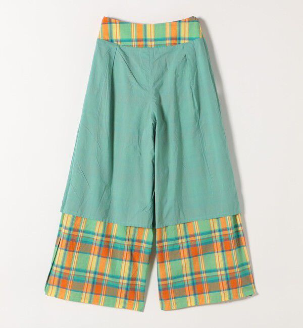 SHIPS any「SHIPS any:〈洗濯機可能〉マドラス チェック タック フレア パンツ」|その他|