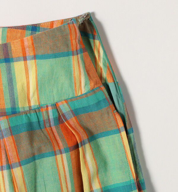 SHIPS any「SHIPS any:〈洗濯機可能〉マドラス チェック タック フレア パンツ」|その他|