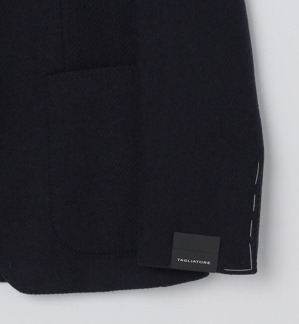SHIPS「TAGLIATORE: ウール ネイビー ソリッド ジャケット」|テーラードジャケット|