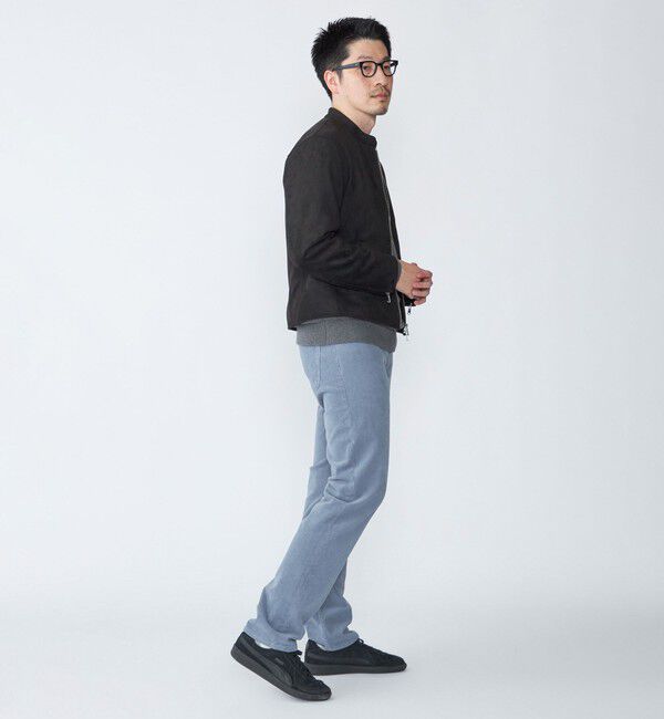 SHIPS「SHIPS: ポリエステル フェイク スエード シングル ライダース」|ライダースジャケット|