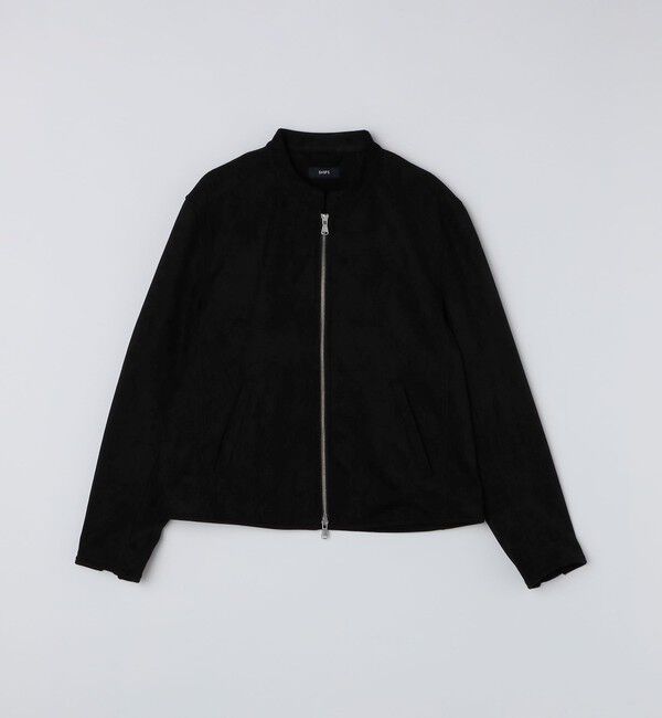 SHIPS「SHIPS: ポリエステル フェイク スエード シングル ライダース」|ライダースジャケット|