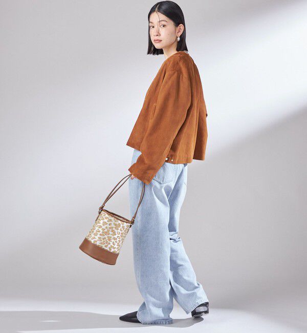 SHIPS for women「ゴート スエード ノーカラー ブルゾン」|ブルゾン・スタジャン|