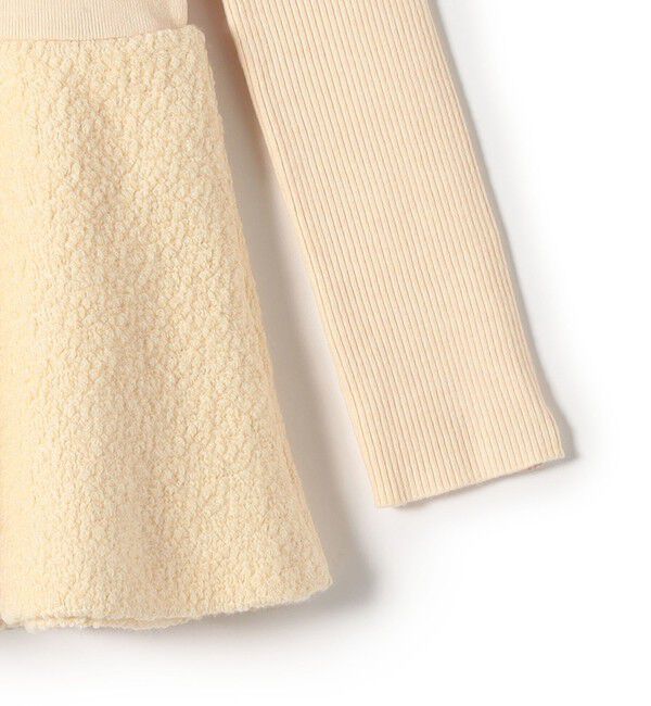 SHIPS Colors 「SHIPS Colors:〈手洗い可能〉ブークレ コンビ ペプラム ニット◇」|ニット・セーター|