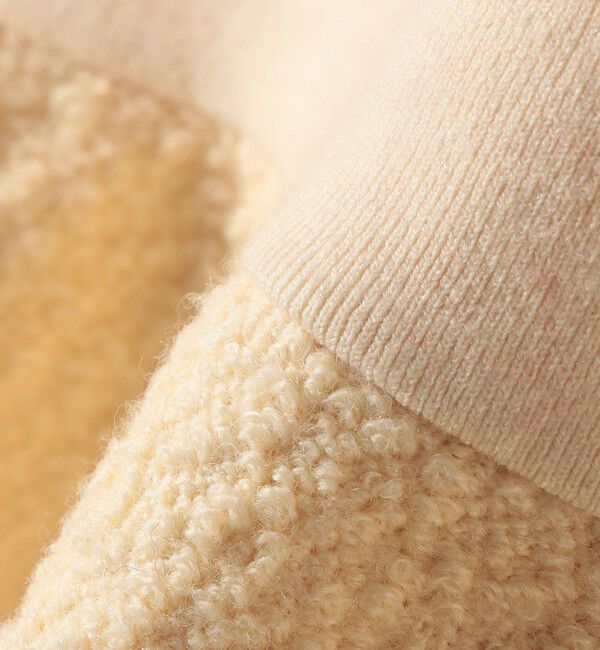 SHIPS Colors 「SHIPS Colors:〈手洗い可能〉ブークレ コンビ ペプラム ニット◇」|ニット・セーター|