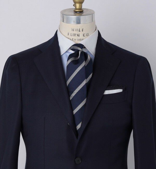 SHIPS「SHIPS: シルク バスケット ヘリンボーン ストライプ ネクタイ」|ネクタイ・蝶ネクタイ|