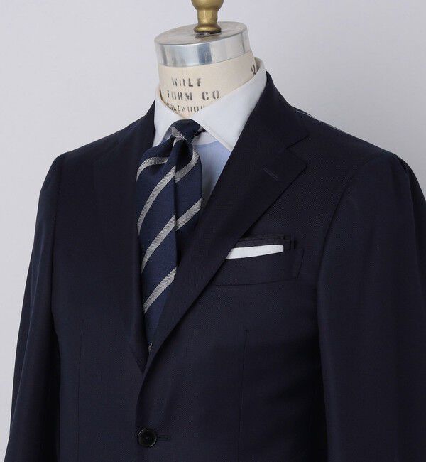 SHIPS「SHIPS: シルク バスケット ヘリンボーン ストライプ ネクタイ」|ネクタイ・蝶ネクタイ|