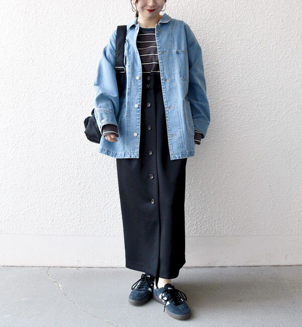 SHIPS any「SHIPS any:〈洗濯機可能〉ルーズ デニム カバーオール ジャケット［SHIPS any DENIM］」|デニムジャケット|