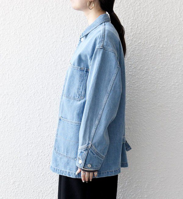 SHIPS any「SHIPS any:〈洗濯機可能〉ルーズ デニム カバーオール ジャケット［SHIPS any DENIM］」|デニムジャケット|
