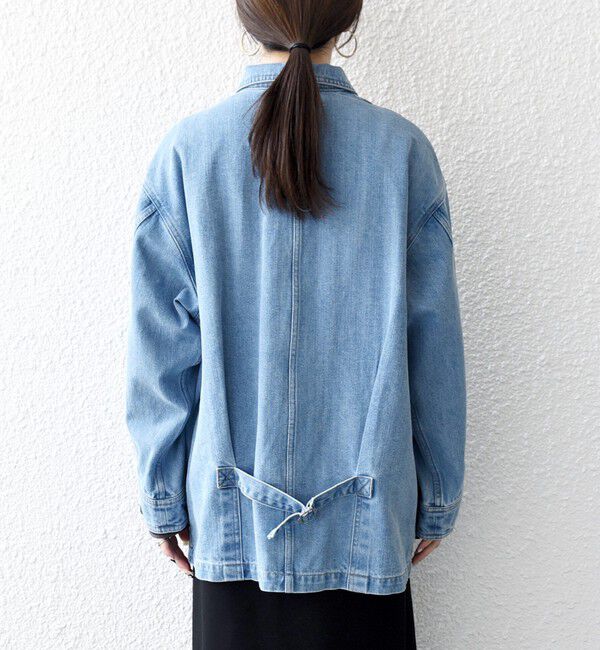 SHIPS any「SHIPS any:〈洗濯機可能〉ルーズ デニム カバーオール ジャケット［SHIPS any DENIM］」|デニムジャケット|