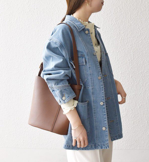 SHIPS any「SHIPS any:〈洗濯機可能〉ルーズ デニム カバーオール ジャケット［SHIPS any DENIM］」|デニムジャケット|