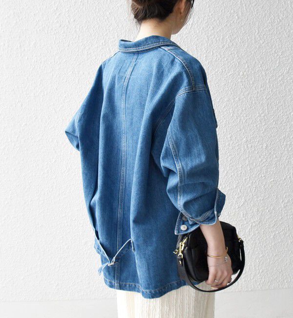 SHIPS any「SHIPS any:〈洗濯機可能〉ルーズ デニム カバーオール ジャケット［SHIPS any DENIM］」|デニムジャケット|